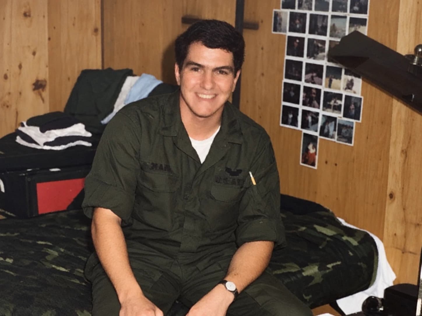 Frank's father, John Mann Sr., as a young man in uniform