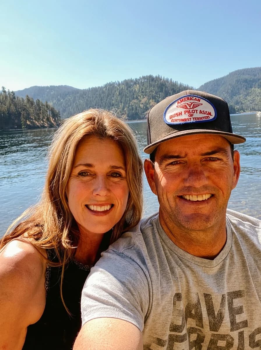 Frank Mann Jr. and his wife